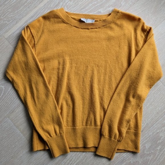Everlane Marigold cotton wool blend crew neck sweater size XS - Picture 1 of 4